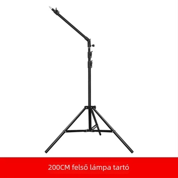 Mobiltelefon felemelt állvány felvételhez — acél szerkezet, teherbírás 4 kg, munkamagasság 49–280 cm, csőátmérő/hossz 2.1/2.6/2.8 m, 2 szakasz