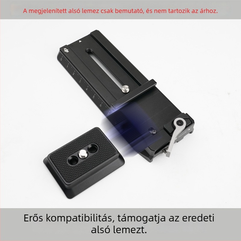 DJI RSC2/RS2/RS3 gyorskioldó lemez – alumíniumötvözet, kompatibil stabilizátorokhoz, teherbírás 2–5 kg, tömeg 24 g