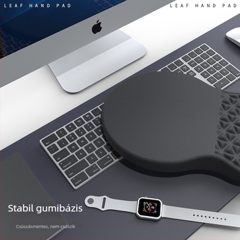 Ergonomikus csuklótámaszos egérpad memóriahabbal és szilikonnal, csúszásmentes, háromszög mintázatú masszázs
