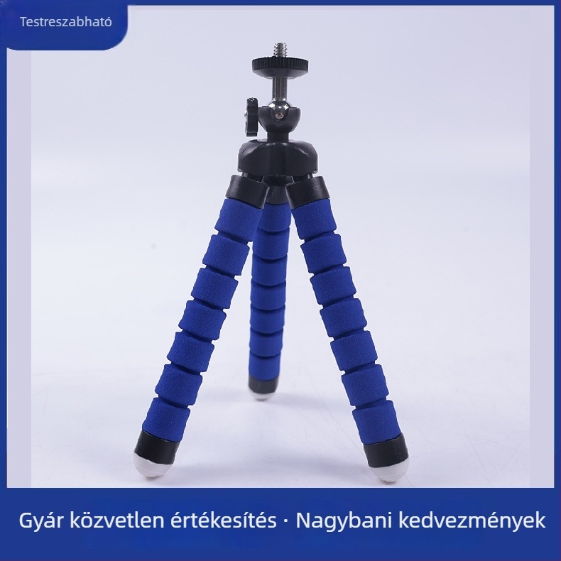 Vetítő konzol univerzális ötvözetből készült polip-trípod és 360°-ban állítható fém fej
