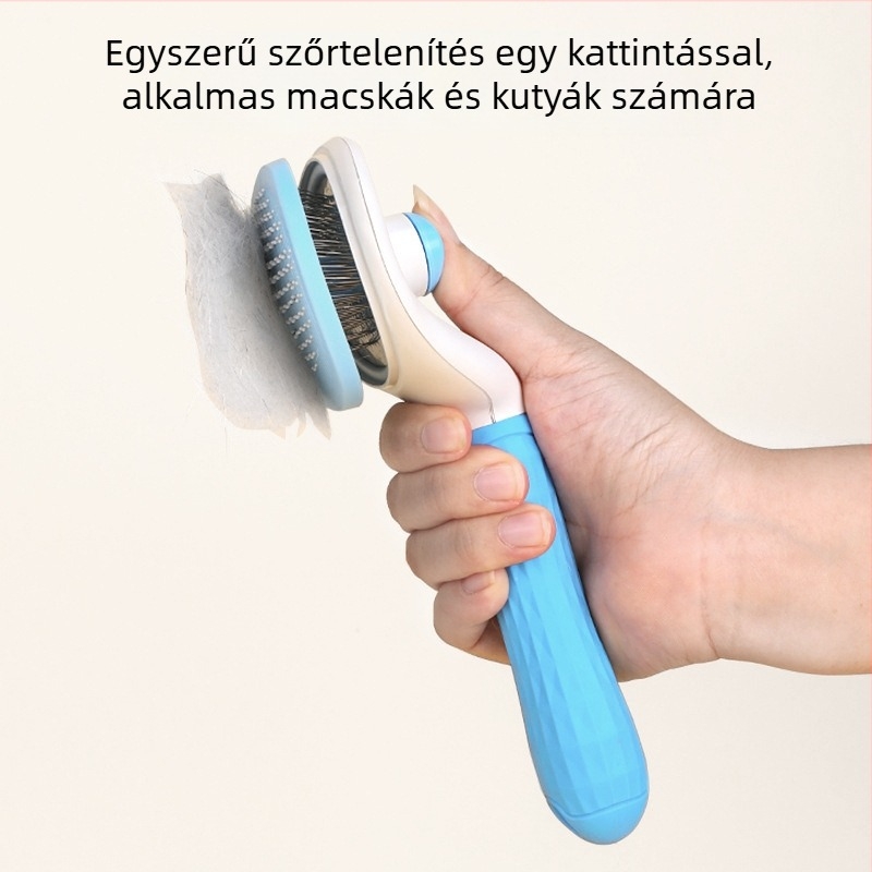 Kisállatgondozó fésű kutyáknak és macskáknak – PP anyag, szőrzeteltávolító és fésülő eszköz