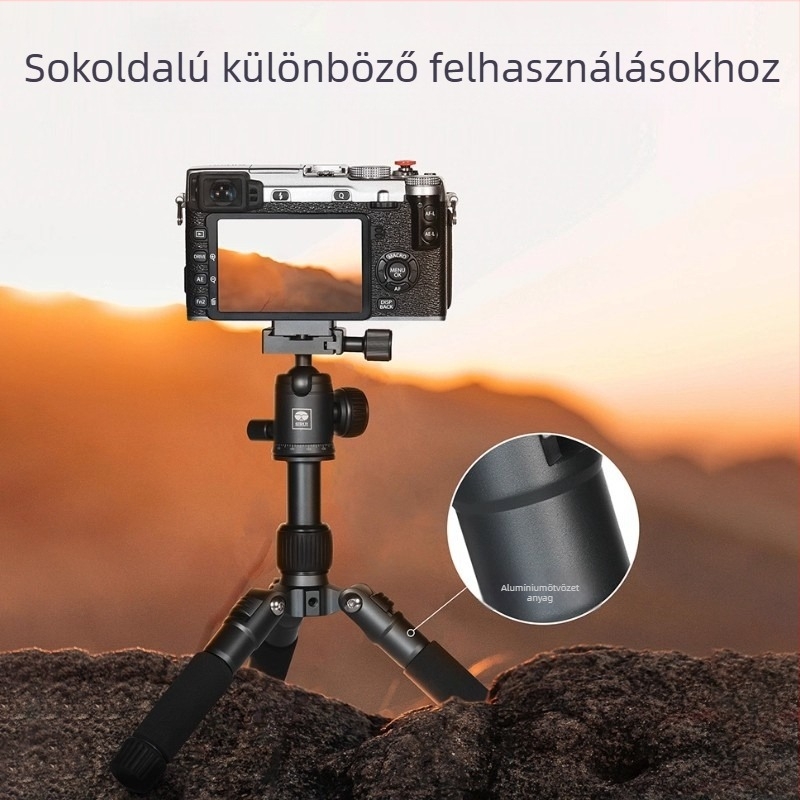 Sirui Am-TT50 DSLR asztali állvány gömbfejjel, alumínium ötvözet, gyorskioldó tálca, teherbírás 6–10 kg, tömeg 1 kg