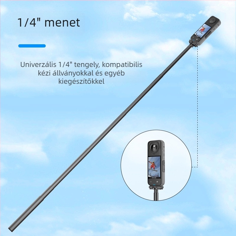 Insta360X4 Gyorskioldó adapter, 1/4 hüvelykes tripod kompatibilitás, alumíniumötvözet, modell AC43