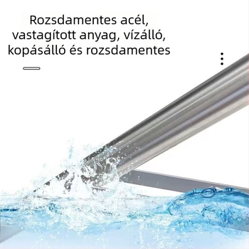Rozsdamentes acél fotóállvány, 3 részes, teherbírás 10 kg, csőátmérő 19–30 mm, súly 2,5 kg