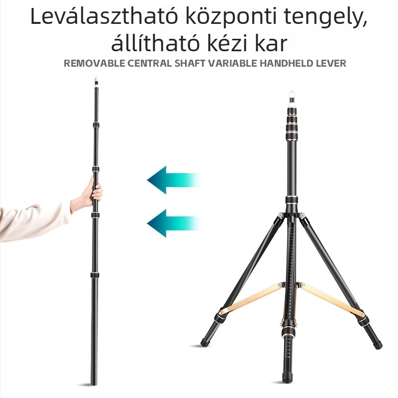 LS325 Alumíniumötvözetes fotózási állványtartó, teherbírás 6 kg, magasság 2660 mm, csőátmérő 32 mm, 5 szakasz