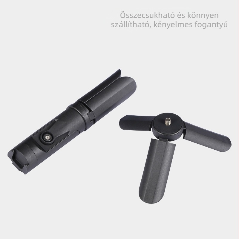 Okostelefonhoz használható háromtengelyes fejű állvány; teherbírás 3 kg; műanyag kivitel; modell 02.
