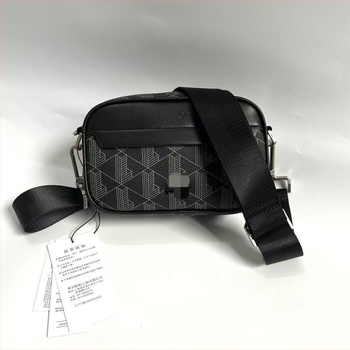 Férfi PU bőr crossbody táska kockás geometriai mintával, mindennapi stílus, könnyű, vízálló, kiváló minőség