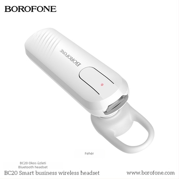 BOROFONE BC20 Autós Bluetooth fejhallgató, egyoldalas, USB-töltésű