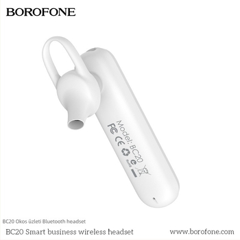 BOROFONE BC20 Autós Bluetooth fejhallgató, egyoldalas, USB-töltésű