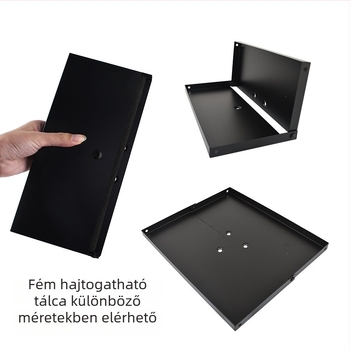 Hordozható projektor-állvány adapterlemez – Fém, multifunkcionális, minden egyben a laptophoz és a háromlábú tálcához. Modell E230626A, Márka ENZE, Teherbírás 11–15 kg, Tömeg 1 kg