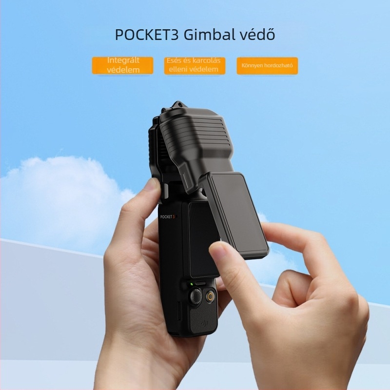 Félig átlátszó Pocket 3 védőtok kézi kamerához, műanyag, modell pk02, kód Y02