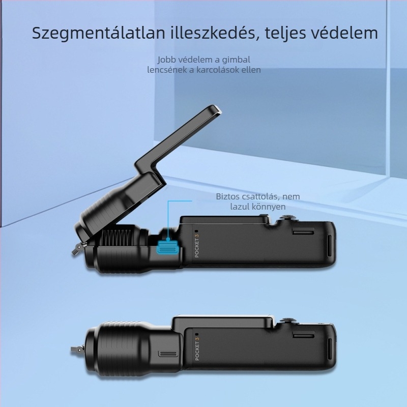 Félig átlátszó Pocket 3 védőtok kézi kamerához, műanyag, modell pk02, kód Y02
