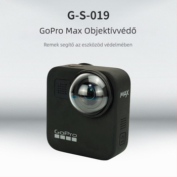 G019gopro-max objektívfedél – alumíniumötvözet, modell G-S-019, nyomtatott logó