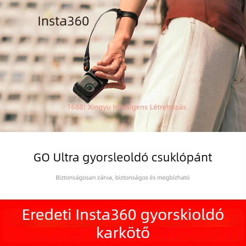Insta360 Go Ultra Gyors kioldású csuklópánt anti-eltűnés kötéllel (Márka: Shadow Stone 360; Modell: Quick Release Wrist Strap)