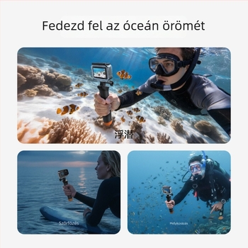 Taixun DJI Osmo Action6 vízálló burkolat, 60 m merülési mélység, PC anyag, tartalmaz párásodás elleni fóliát