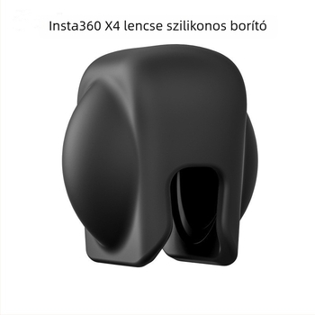 Insta360 X4 szilikon objektívvédő kupak – kompatibilis Insta360 X4-gyel, logó nyomtatva, szilikon anyag, egy darabos csomagolást támogató, három garanciás after-sales szolgáltatás