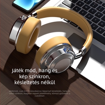 Vezeték nélküli Bluetooth fejhallgató, Bluetooth 5.0, 10 m hatótávolság, több mint 8 óra üzemidő, alumíniumötvözet test, IPX6 vízálló