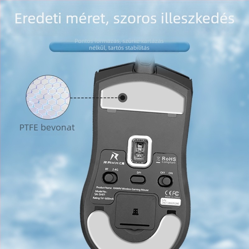 Renmo SA-SH01 egér talpbetét, PTFE, ragasztómentes, sima és kopásálló