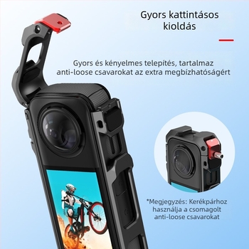 Insta360X5 alumínium ötvözetű védőburkolat kiterjesztett kerettel, szélvédett és zajcsökkentő dizájn
