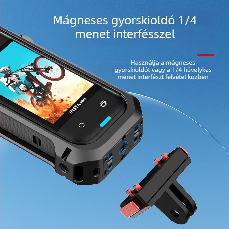 Insta360X5 alumínium ötvözetű védőburkolat kiterjesztett kerettel, szélvédett és zajcsökkentő dizájn