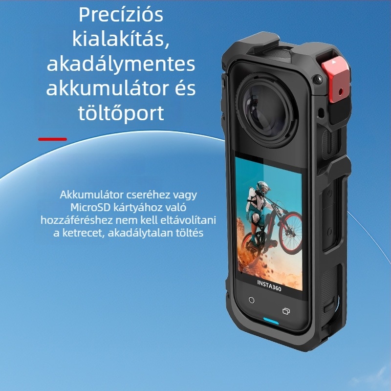 Insta360X5 alumínium ötvözetű védőburkolat kiterjesztett kerettel, szélvédett és zajcsökkentő dizájn
