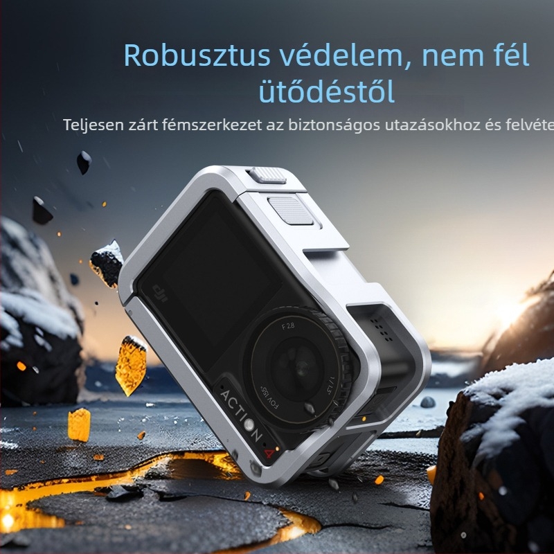 Xfh alumíniumötvözet védőkeret DJI Action 5 Pro/4/3 – akciókamera kiegészítő