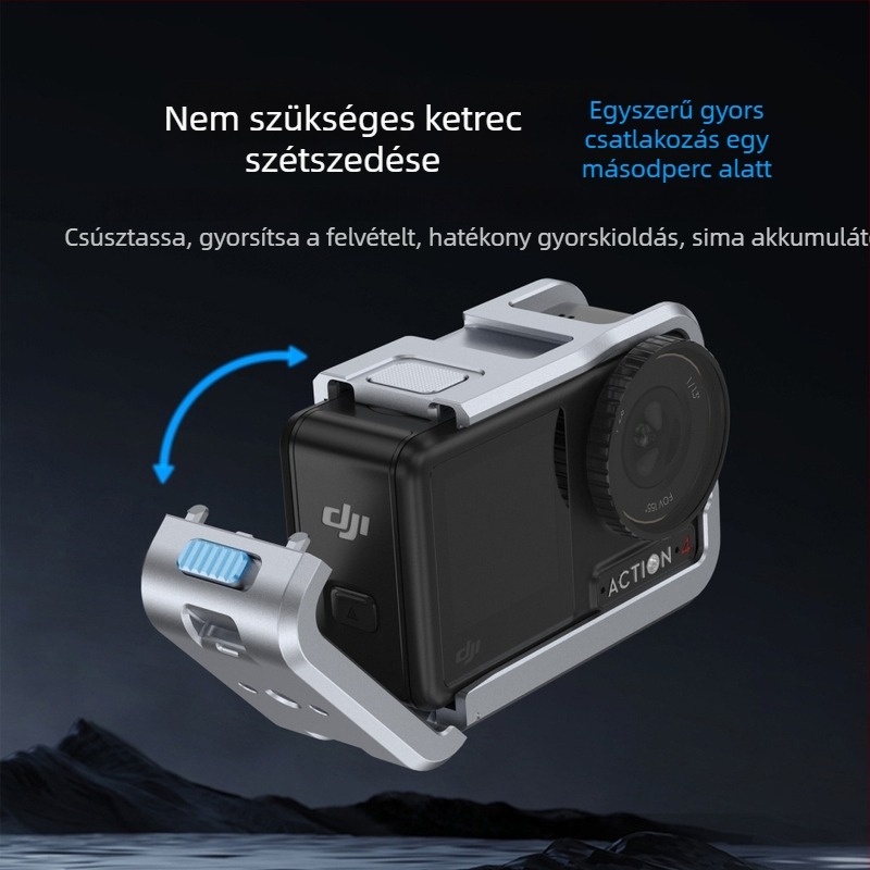Xfh alumíniumötvözet védőkeret DJI Action 5 Pro/4/3 – akciókamera kiegészítő