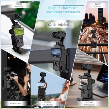 Pocket3 mágneses állvány a DJI Pocket 3 bővítőkeretéhez (PK02, ABS+ mágnes)