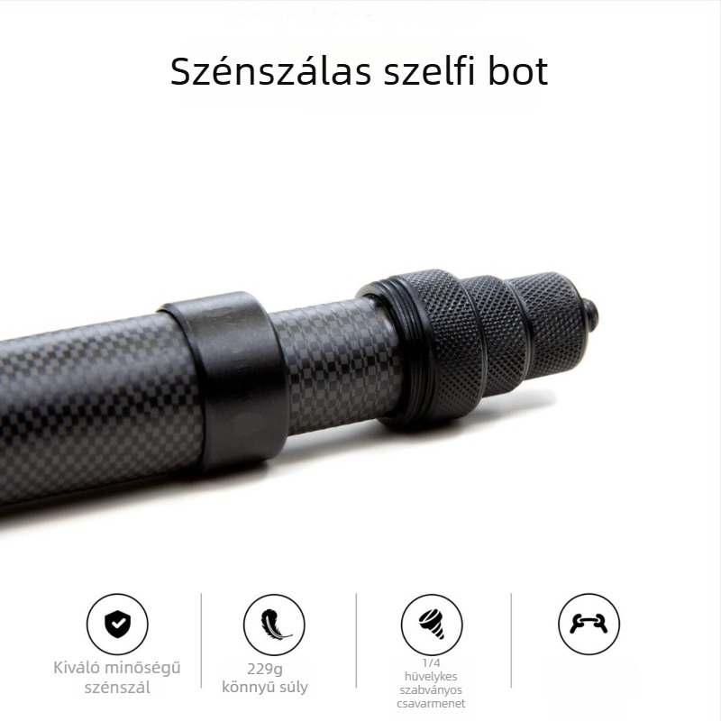Szénszálas selfie pálca – állítható hosszabbító rúd Insta360 X3/X4/X5