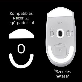 G3 Ultra/PRO/MAX egér talppadok – Ice Edition, kopásálló, csúszásmentes, műanyag formázás
