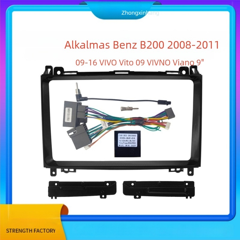 Mercedes-Benz B200, Vito, Viano és Vivo központi navigációs kerete – ABS+PC, Yufa, 2008-2017