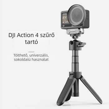 Hepail AC32 Szűrő tartó és védőkeret DJI ACTION4-hez – Alumíniumötvözet, könnyű és tartós, széles látószög
