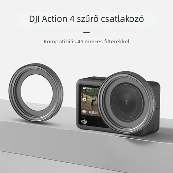 Hepail AC32 Szűrő tartó és védőkeret DJI ACTION4-hez – Alumíniumötvözet, könnyű és tartós, széles látószög
