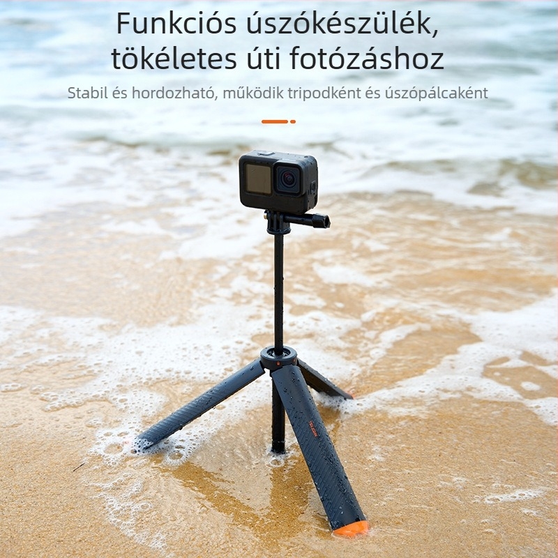 TELESIN lebegő selfie- bot tripod, modell S1-tss-02, univerzális sportkamerákhoz, anyag: műanyag + alumínium ötvözet
