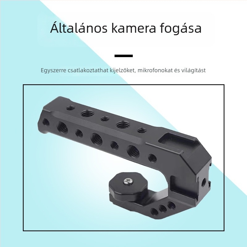 Általános célú markolat hideg cipőhöz külső mikrofonhoz és kitöltő világításhoz | alumíniumötvözet | modell P.j | termékkód Hs-pj-0002 | általános kompatibilitás
