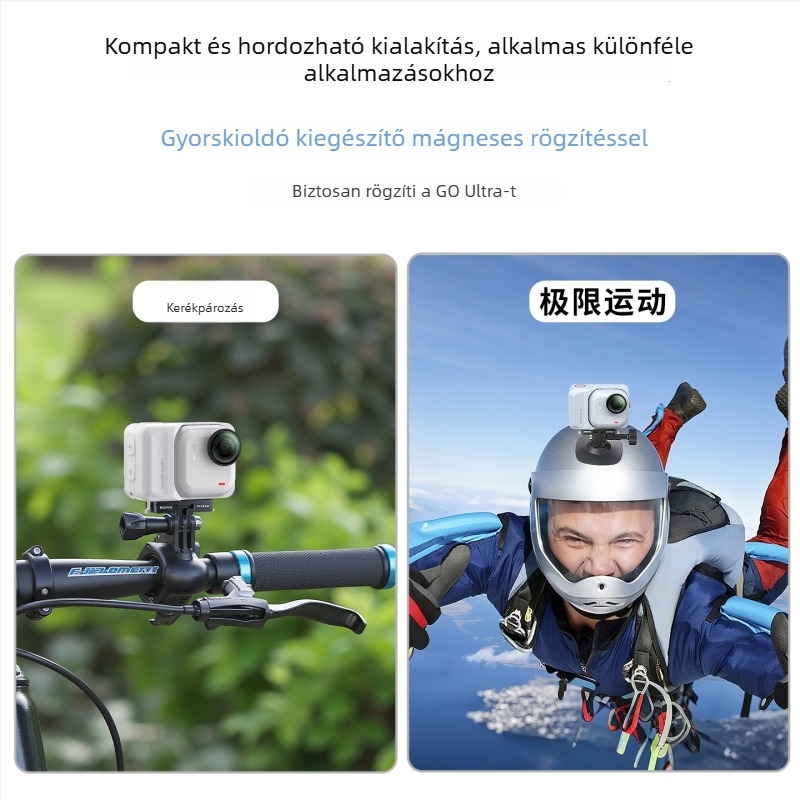 Mágneses gyorskioldó alap Insta360 GO Ultra-hoz (Ac93) – alumíniumötvözet, kompatibil Shadowstone Insta360 GO Ultra