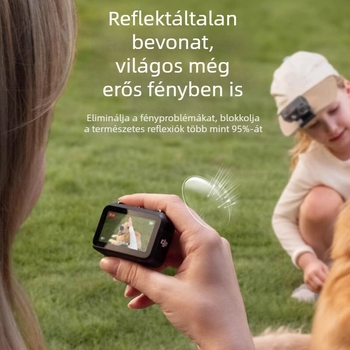 DJI Osmo Nano képernyővédő AR film Osmo Nanohoz — Anyag: Pterylene glycol, Testreszabható logó, Tartalmaz AR filmet, tartozék táska és csomagolás
