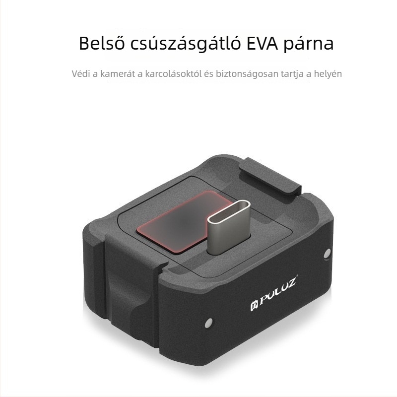 Töltőalj DJI Osmo Pocket 3-hoz – kettős interfész, alumíniumötvözet, modell PU897, Puluz Fat Cow