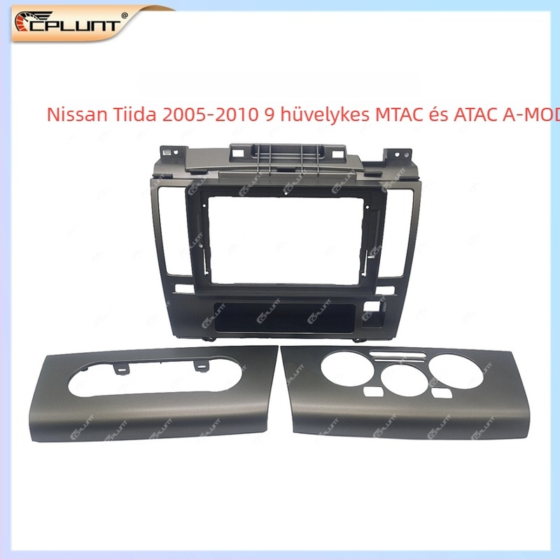 Nissan Tiida-hoz illő frontpanel cserélhető készlet – autó DVD navigáció frissítés, ABS+PC; TIIDA; 2005-2010; 0,4 kg