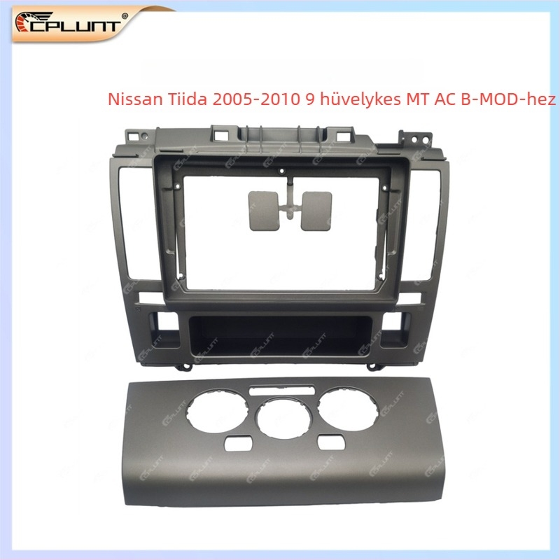 Nissan Tiida-hoz illő frontpanel cserélhető készlet – autó DVD navigáció frissítés, ABS+PC; TIIDA; 2005-2010; 0,4 kg