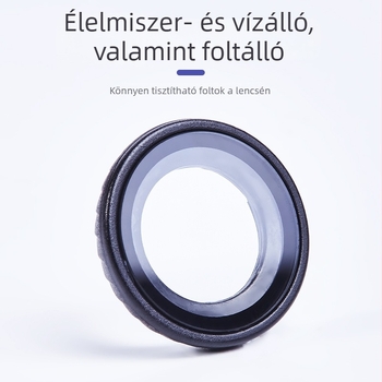 Objektívvédő Insta360 GO Ultra számára; Anyagok: üveg és műanyag; Kompatibilis az Insta360 GO Ultra-val; Testreszabható logó; Csomag tartalma: kerek csavar és alap