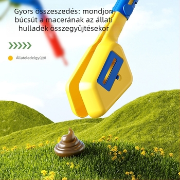 Jinxing háziállatok vécé összeszedő kanál - műanyag, kutya- és macska ürülékhez, kültéri használatra