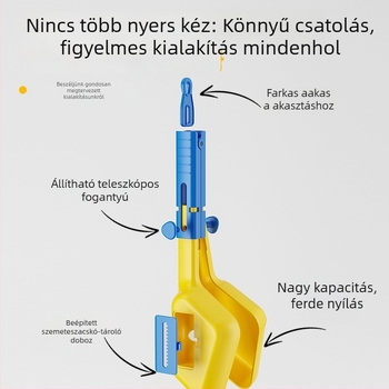 Jinxing háziállatok vécé összeszedő kanál - műanyag, kutya- és macska ürülékhez, kültéri használatra