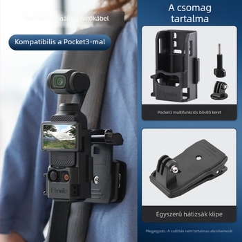 DJI Pocket 3 adapterketrec hátizsák-klipsz bővítő kerettel – ABS