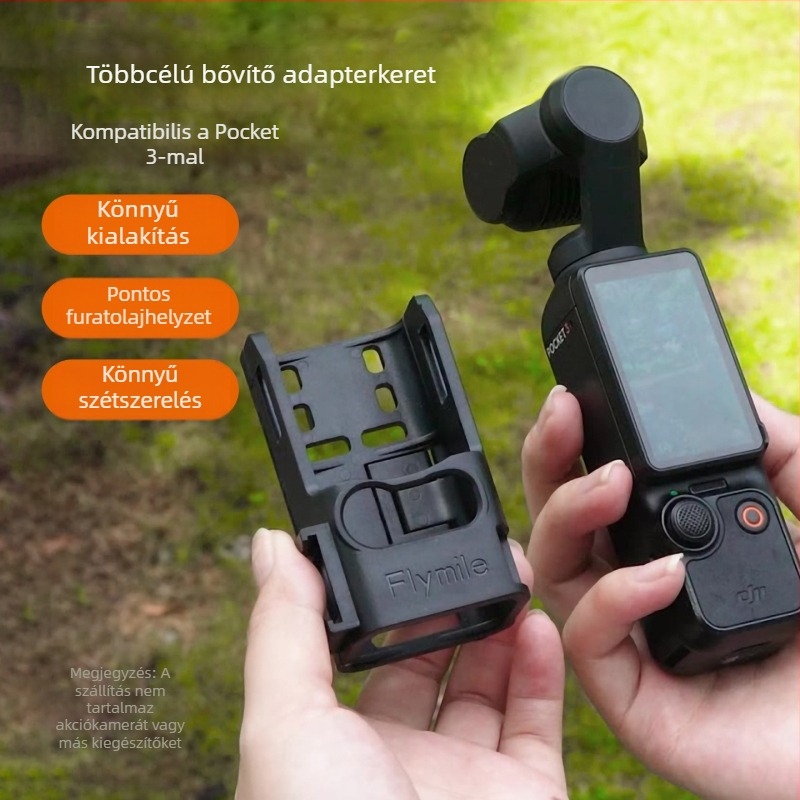 DJI Pocket 3 adapterketrec hátizsák-klipsz bővítő kerettel – ABS