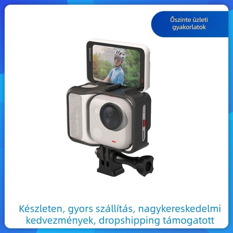 Insta360 GO Ultra műanyag védő keret gyorskioldó adapterrel (Anyag: műanyag; Kompatibilis modell: Insta360 GO Ultra; Elesés elleni védelem)
