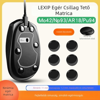 Egér lábpad - modell 12233; kompatibilis az egerekhez; anyag: egyéb; jellemzők: ragasztómentes átvitel, sima működés, pontos illesztés, kifinomult kidolgozás; testreszabott minták elérhetők
