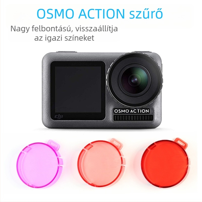 OSMO ACTION víz alatti szűrő készlet - akril szűrő az OSMO ACTION kamerához