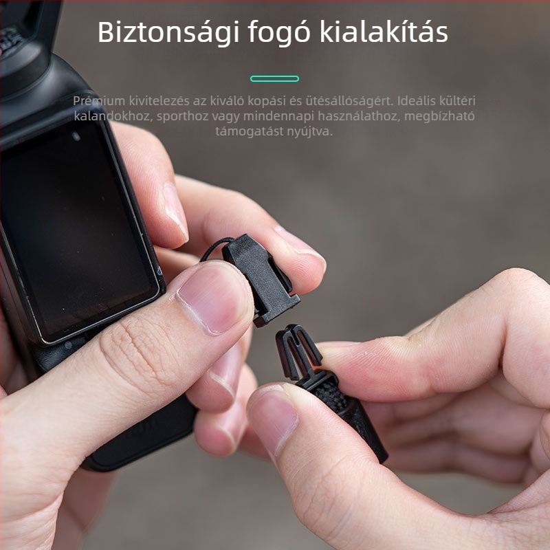 DJI Pocket 2/3 zsebkamera öv pánt - Anti-vesztés, Anti-esés, állítható kereszt-test pánt (STARTRC 1137934; ABS + poliészter)
