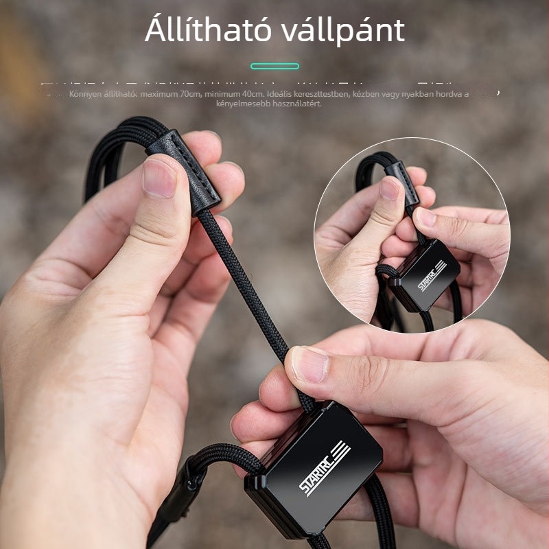 DJI Pocket 2/3 zsebkamera öv pánt - Anti-vesztés, Anti-esés, állítható kereszt-test pánt (STARTRC 1137934; ABS + poliészter)